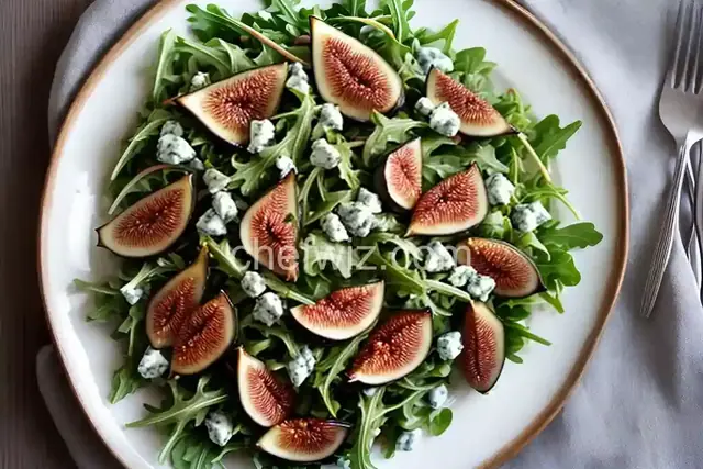 Arugula-Fig Salad with Creamy Gorgonzola