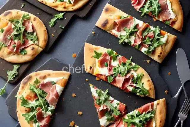 Arugula-Prosciutto Flatbread Pizzas