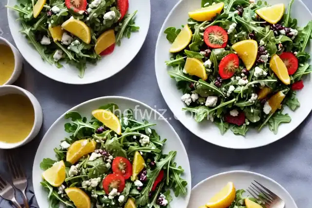 Arugula Salad with Avocado Citrus Vinaigrette