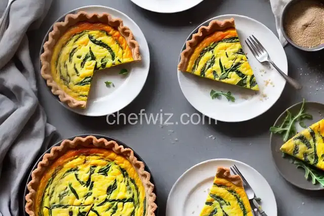Arugula and Cremini Quiche with Gluten-Free Almond Meal Crust