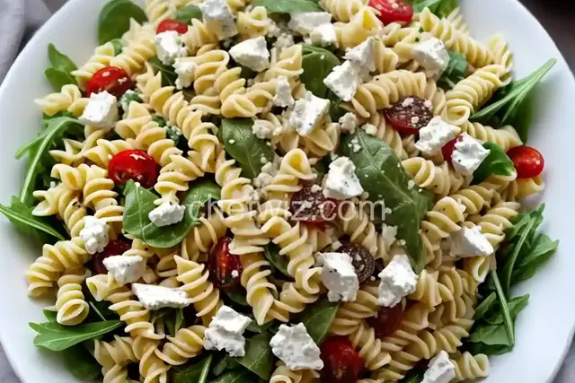 Arugula and Goat Cheese Pasta Salad