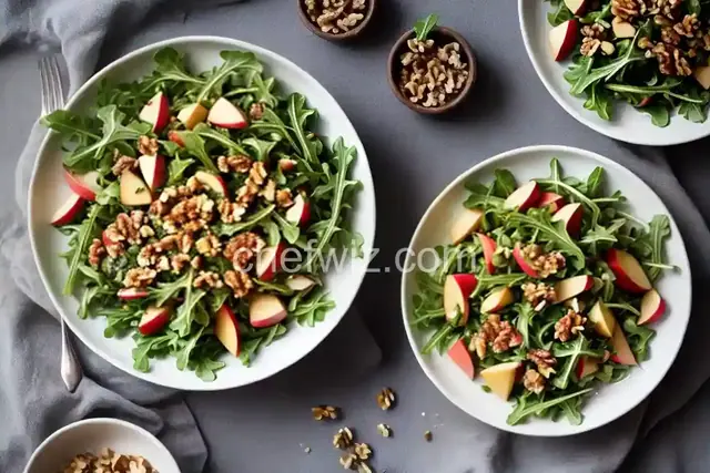 Arugula with Apples and Walnuts
