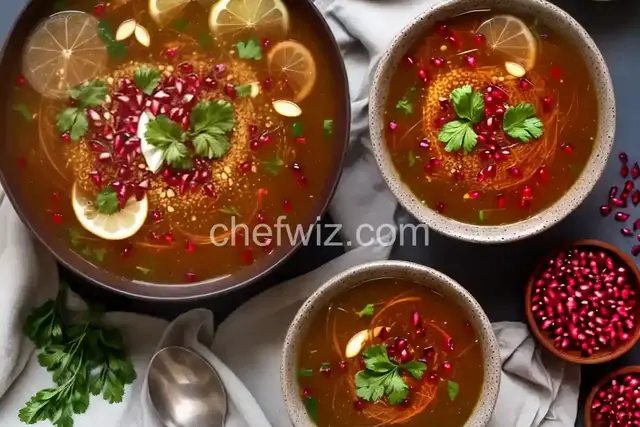 Ash-e Anar (Persian Pomegranate Soup)
