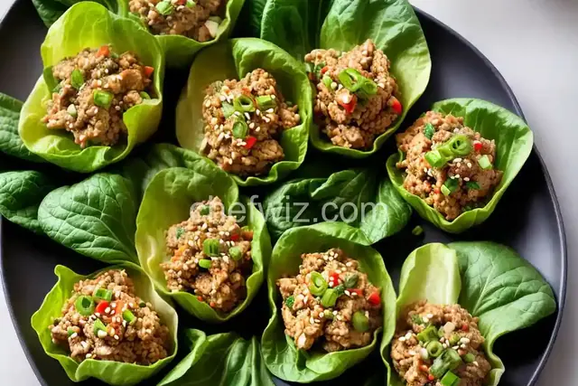 Asian Chicken Lettuce Cups