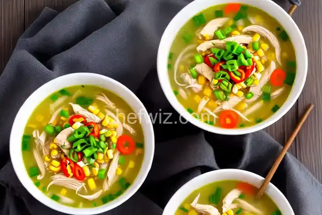 Asian Chicken and Corn Soup
