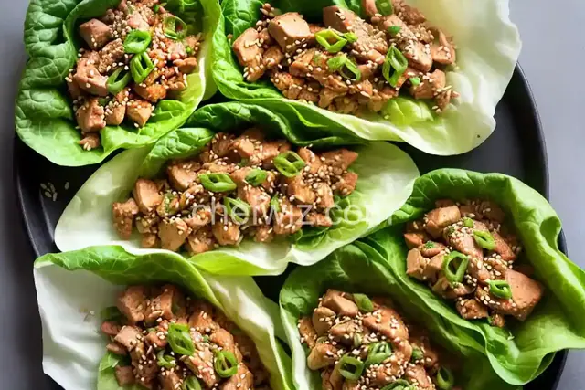 Asian-Inspired Chicken Lettuce Wraps