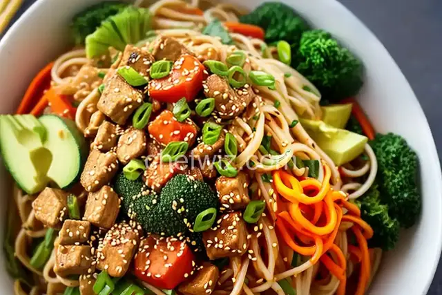 Asian-Inspired Vegetable Noodle Bowl
