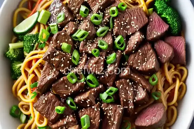 Asian Steak and Noodle Bowl