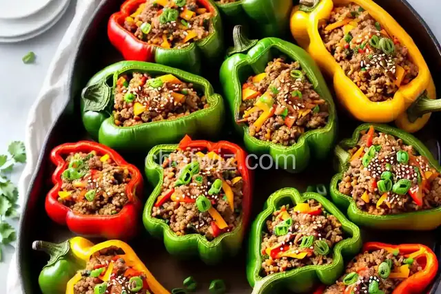 Asian-Style Stuffed Peppers