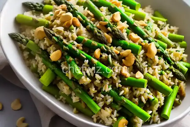 Asparagus Cashew Rice Pilaf
