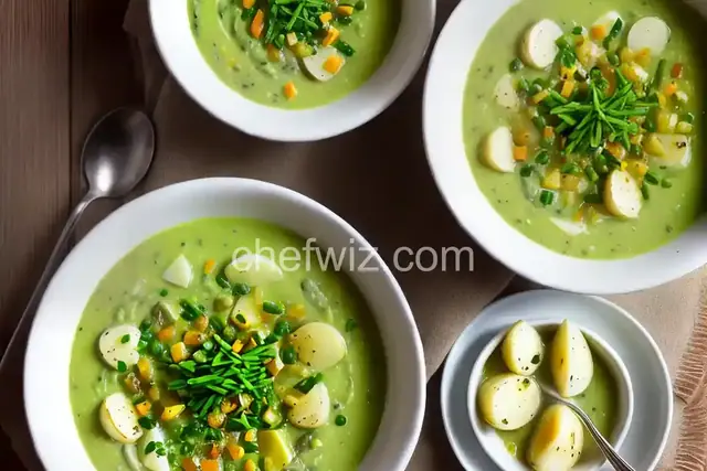 Asparagus, Leek, and Potato Soup
