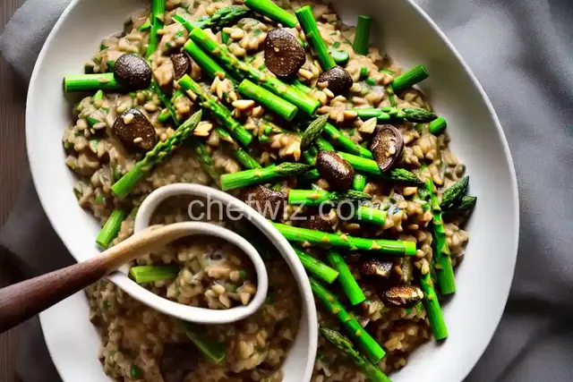 Asparagus and Morel Risotto