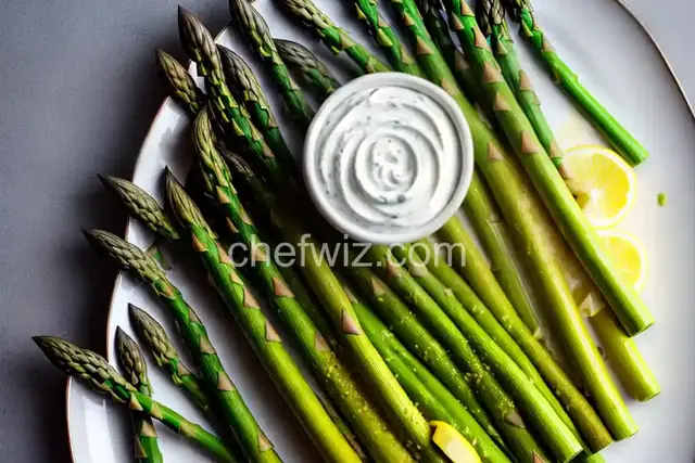 Asparagus with Wasabi-Mayonnaise Dip