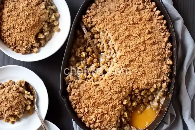Aunt Jimmy's Streusel Apple Crisp