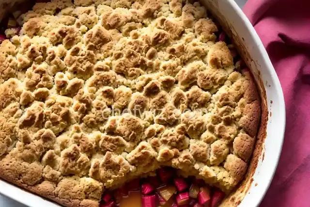 Aunt Kaye's Rhubarb Dump Cake