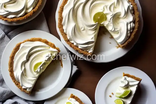 Authentic Key Lime Pie with Whipped Cream
