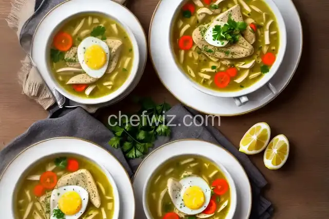 Avgolemeno (Chicken Soup with Egg-Lemon Sauce)