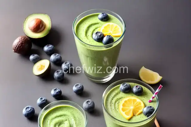 Avocado Blueberry Smoothie