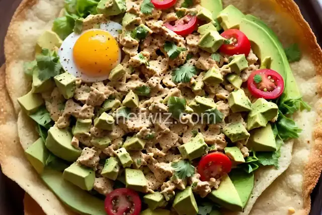 Avocado-Egg Salad Tostada Filling