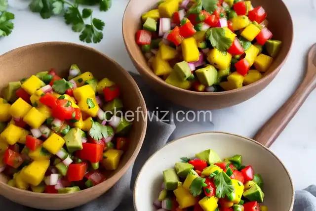 Avocado, Tomato and Mango Salsa