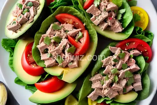 Avocado, Tuna, and Tomato Salad