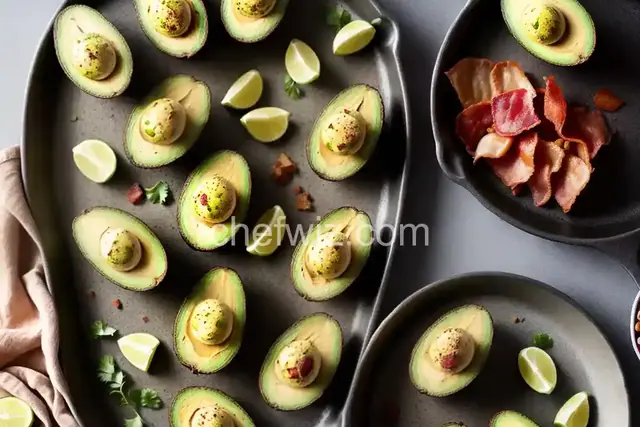 Avocado and Bacon-Stuffed Eggs