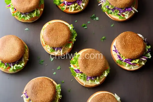BBQ Chicken Burgers with Slaw