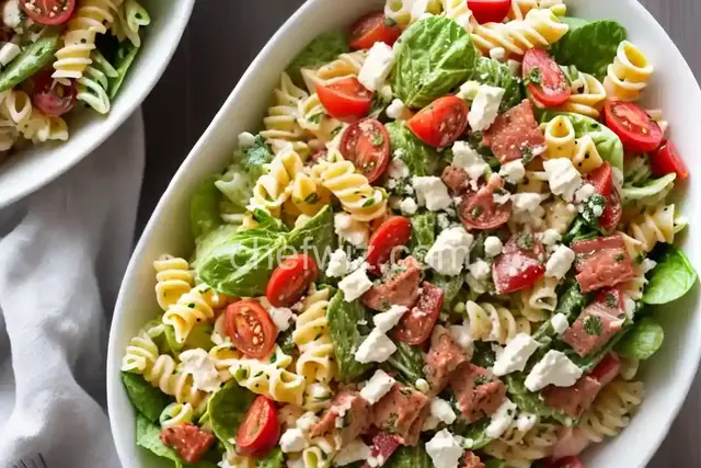 BLT Pasta Salad with Mayo