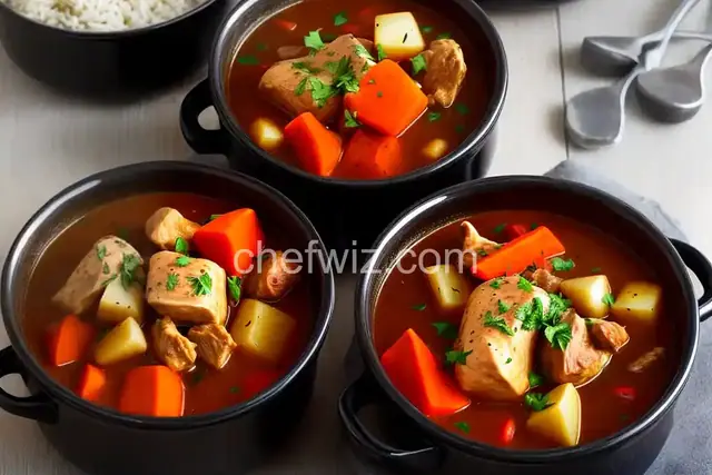 Babushka's Slow Cooker Root Vegetable and Chicken Stew