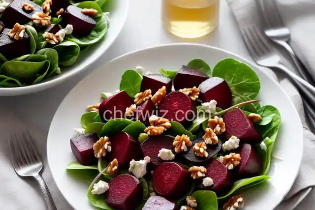 Baby Beet Salad with Walnuts