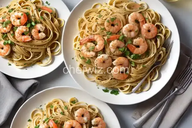 Baby Shrimp Scampi and Angel Hair Pasta