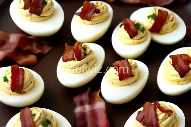 Bacon Balsamic Deviled Eggs