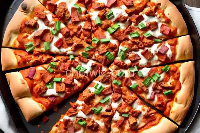 Bacon Buffalo Chicken Pizza