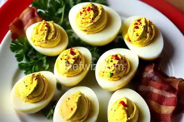 Bacon Cheddar Deviled Eggs