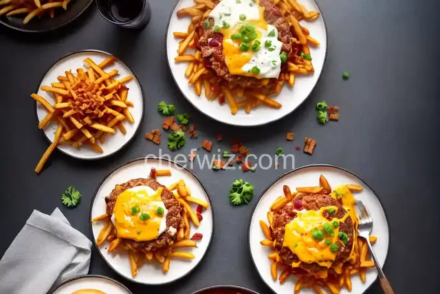 Bacon Cheese Burgers and Chili Cheese Fries