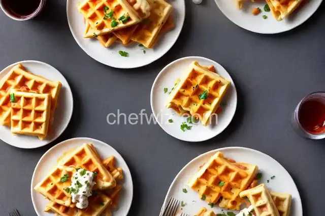 Bacon, Cheese, and Scallion Waffles Recipe