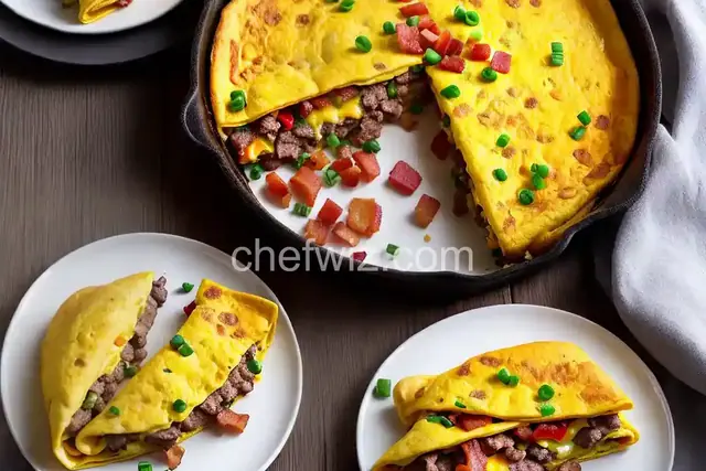 Bacon Cheeseburger Omelet