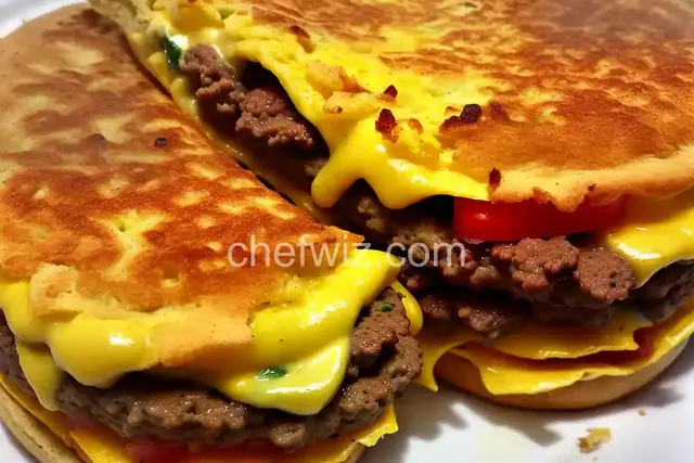 Bacon Cheeseburger Omelette