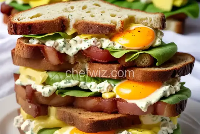 Bacon Dijon Egg Salad Sandwich