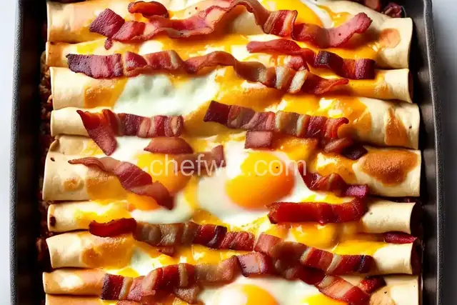 Bacon, Egg, and Cheese Enchiladas