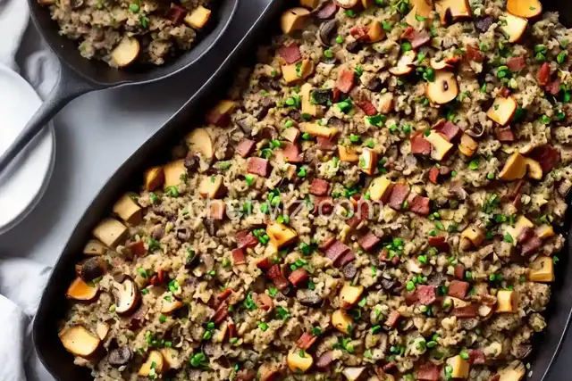 Bacon, Mushroom, and Oyster Stuffing