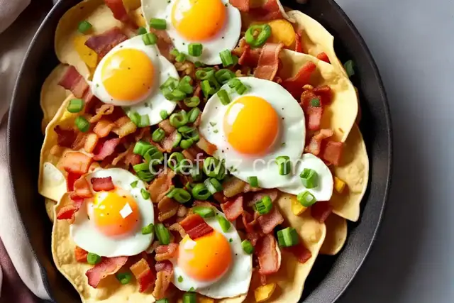 Bacon, Potato, and Egg Taco Ole