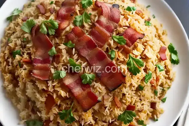 Bacon, Rice and Vermicelli Pilaf