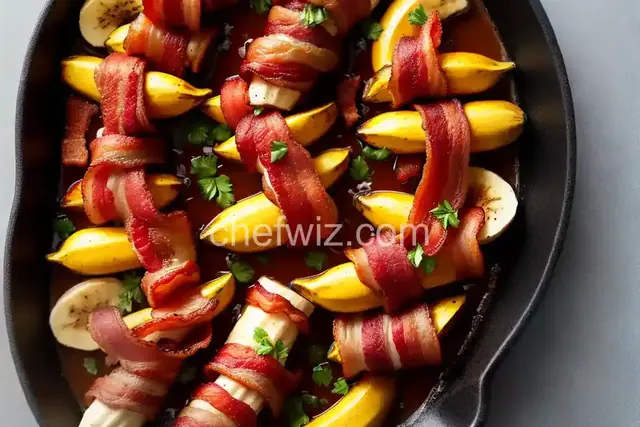 Bacon Wrapped Bananas