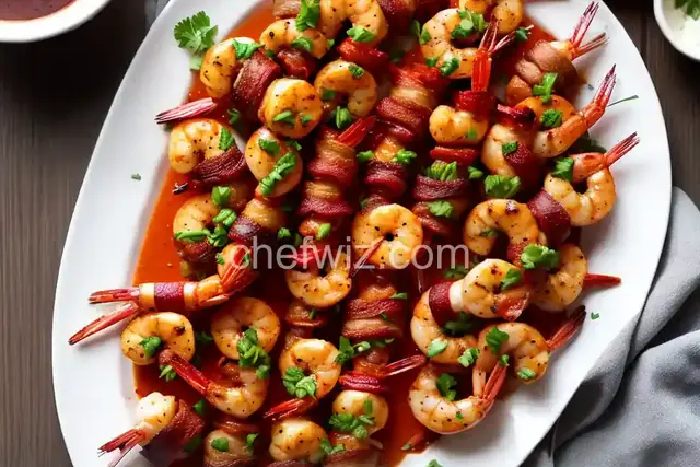 Bacon Wrapped Barbeque Shrimp