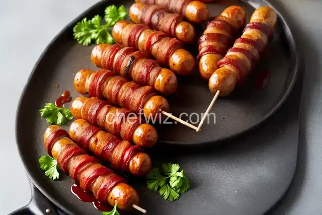 Bacon Wrapped Bratwurst