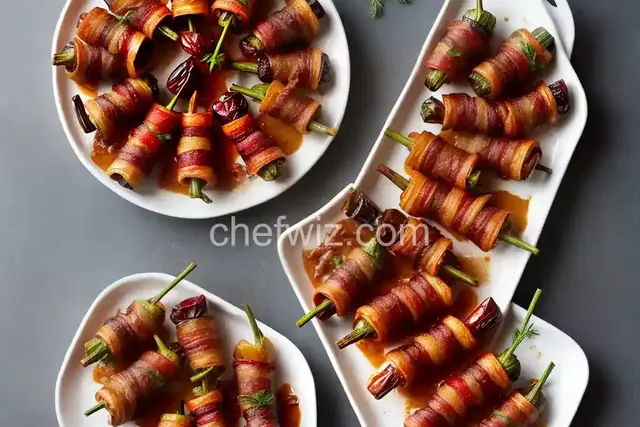 Bacon Wrapped Dates Stuffed with Manchego