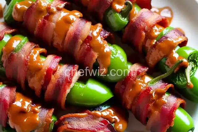 Bacon-Wrapped Peanut Butter Jalapenos