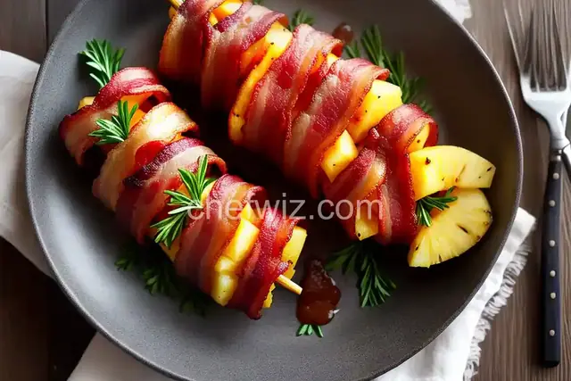 Bacon Wrapped Pineapple