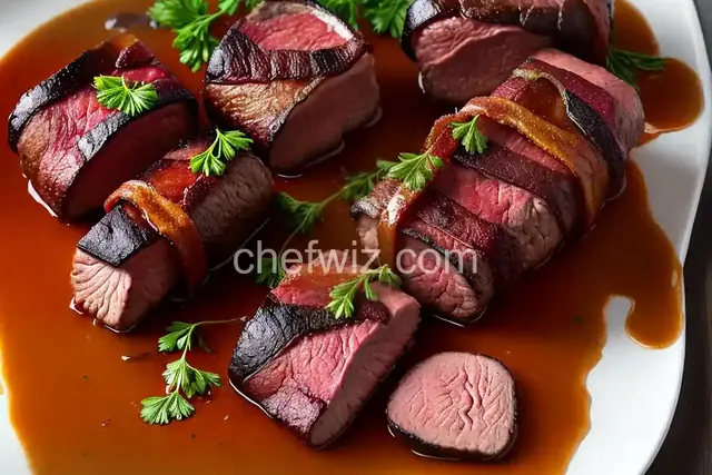 Bacon-Wrapped Venison Tenderloin